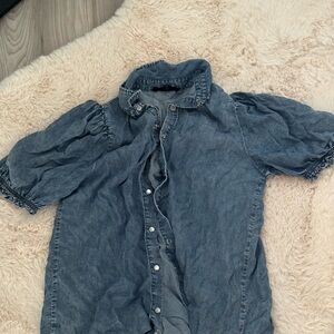 Jane and Delancey Blue Button Down Shirt
